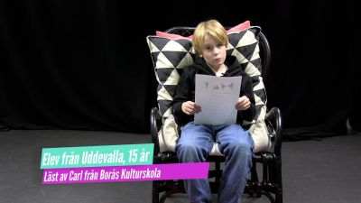 Brandtal av elev från Uddevalla, 15 år